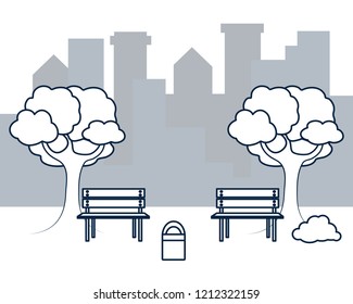 City park scenery
