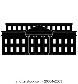city parliament vector illustrations silhouette