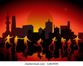City and people