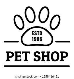 City Pet Shop Logo Outline City Stock Vector (Royalty Free) 1358416451 ...