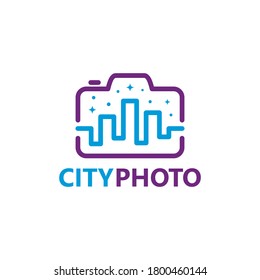 City Photography Logo Template Design Vector