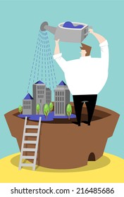 City in the pot