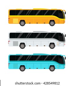 City public bus and vehicle transportation city bus vector