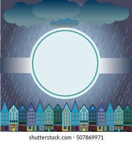 city in the rain circle