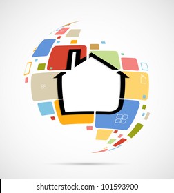 city real estate vector