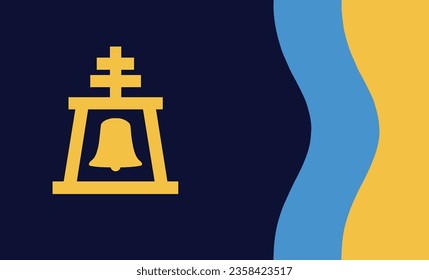 City Riverside flag vector illustration isolated on background. Town in California. USA city symbol. United States of America town emblem banner.