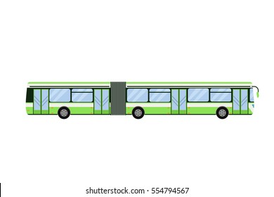 City road bus transport vector illustration.