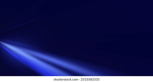 City road car light trails motion background. Illustration of light ray, stripe line with blue light, speed motion background.