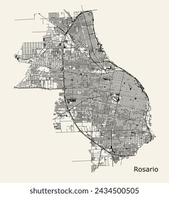 Mapa ruta Rosario 