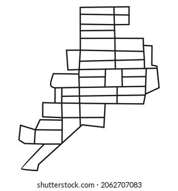 city ​​area road network map design