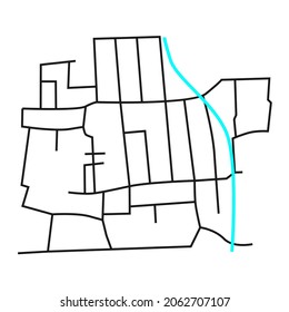 Stadtplan ​ ​ Straßennetz-Karte
