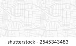 City road plan graphic print. Seamless vector texture with simple city map. City map vector pattern in grey.