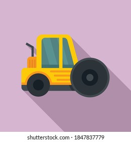 Icono de rodillo de la ciudad. Ilustración plana del icono vectorial de los rodillos urbanos para el diseño web
