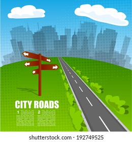 City Road with Signpost