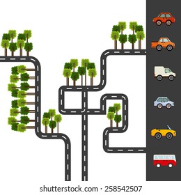 city roads design, vector illustration eps10 graphic 