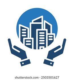 City Sanctuary icon line vector illustration