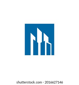 City scape building logo design vector template