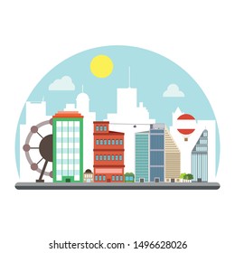 City Scape Design Illustration Vector