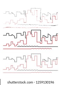 City scape handdraw and line