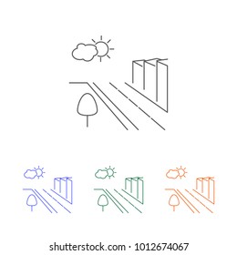 City scape line icon. Element of cityscape multi colored icons for mobile concept and web apps. Thin line icon for website design and development, app development. Premium icon on white background