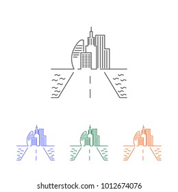 City scape line icon. Element of cityscape multi colored icons for mobile concept and web apps. Thin line icon for website design and development, app development. Premium icon on white background