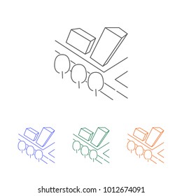 City scape line icon. Element of cityscape multi colored icons for mobile concept and web apps. Thin line icon for website design and development, app development. Premium icon on white background