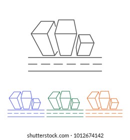 City scape line icon. Element of cityscape multi colored icons for mobile concept and web apps. Thin line icon for website design and development, app development. Premium icon on white background
