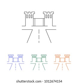 City scape line icon. Element of cityscape multi colored icons for mobile concept and web apps. Thin line icon for website design and development, app development. Premium icon on white background