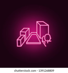 City scape line neon icon. Elements of City set. Simple icon for websites, web design, mobile app, info graphics