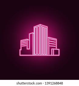 City Scape Line Neon Icon. Elements Of City Set. Simple Icon For Websites, Web Design, Mobile App, Info Graphics