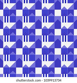 City scape seamless pattern. Suitable for screen, print and other media.