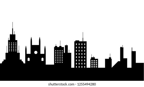 City scape silhouette icon. Element of cityscapes illustration. Signs and symbols icon can be used for web, logo, mobile app, UI, UX