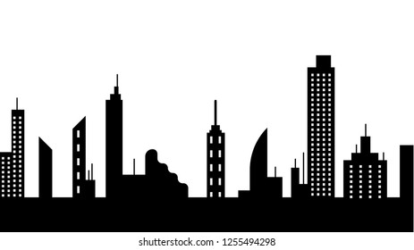 City scape silhouette icon. Element of cityscapes illustration. Signs and symbols icon can be used for web, logo, mobile app, UI, UX