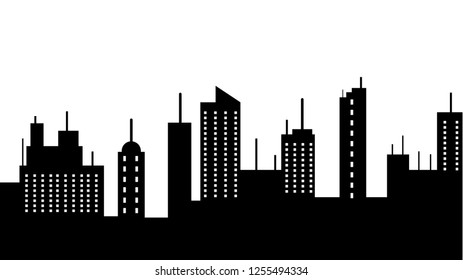 City scape silhouette icon. Element of cityscapes illustration. Signs and symbols icon can be used for web, logo, mobile app, UI, UX