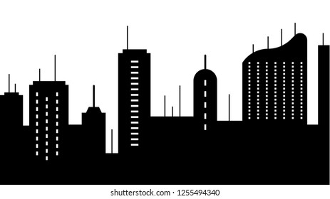 City scape silhouette icon. Element of cityscapes illustration. Signs and symbols icon can be used for web, logo, mobile app, UI, UX