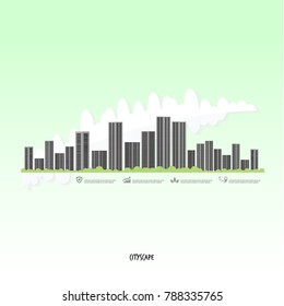 City Scape Vector Illustration