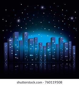 city scene at night 