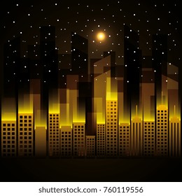 city scene at night 