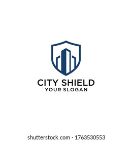 City Secure Logo Template Design Vector, Emblem, Design Concept, Creative Symbol, Icon