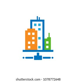 City Server logo Icon Design