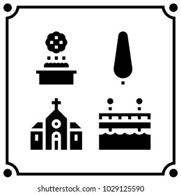 city set icon vector