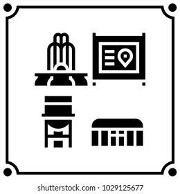 city set icon vector