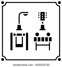 city set icon vector