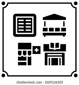 city set icon vector