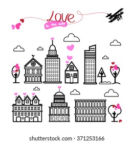 City set. Love in the city.