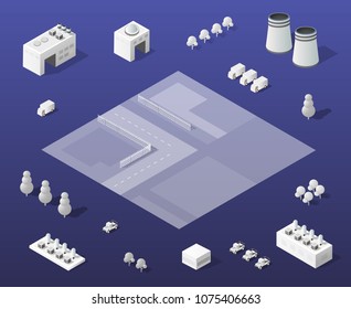 City set modern skyscraper building for Urban cityscape, house design town, architecture the home estate construction. Graphic vector illustration.