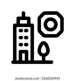 city setting line icon. vector icon for your website, mobile, presentation, and logo design.