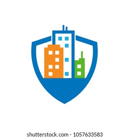 City Shield Logo Icon Design