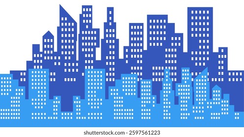 city ​​symbol silhouette 2d graphics
