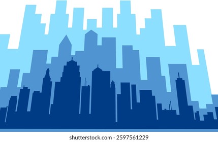 city ​​symbol silhouette 2d graphics